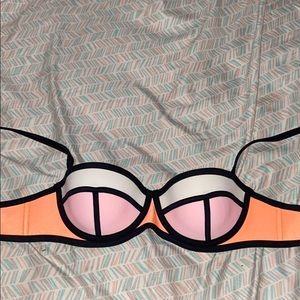 Triangl Top Only Pink, Orange, White and Black XS